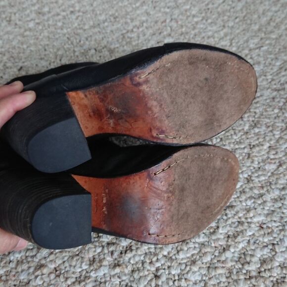 Rag and Bone newbury ankle black boots in cowhide leather size 6 - Picture 12 of 12